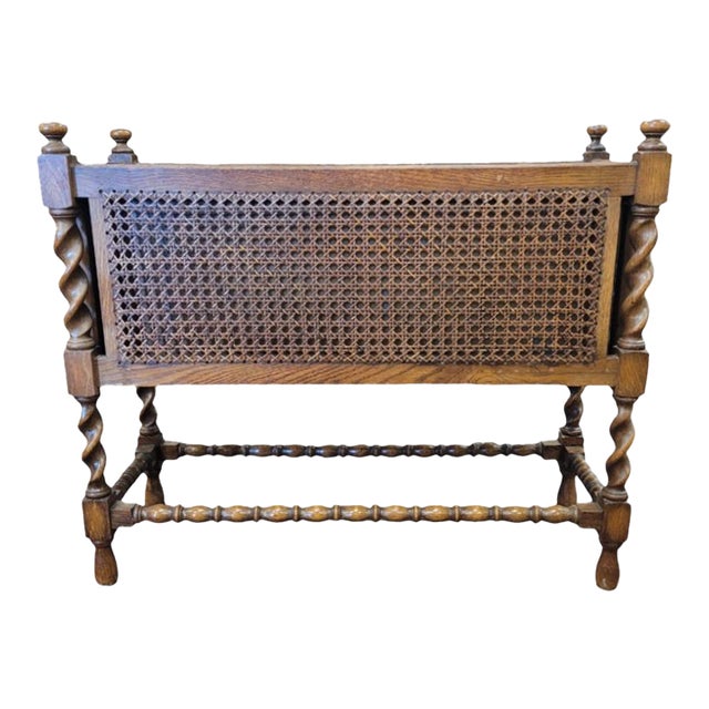 Antique Jacobean Cane and Barly Twist Planter For Sale