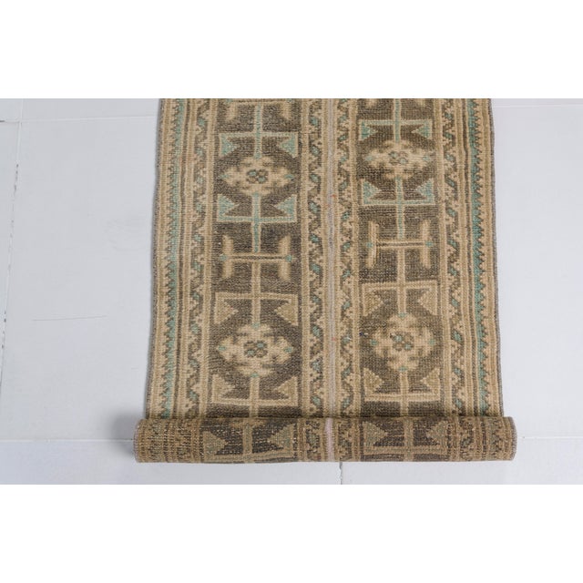 Antique Vintage Floral Runner Rug For Sale - Image 9 of 10