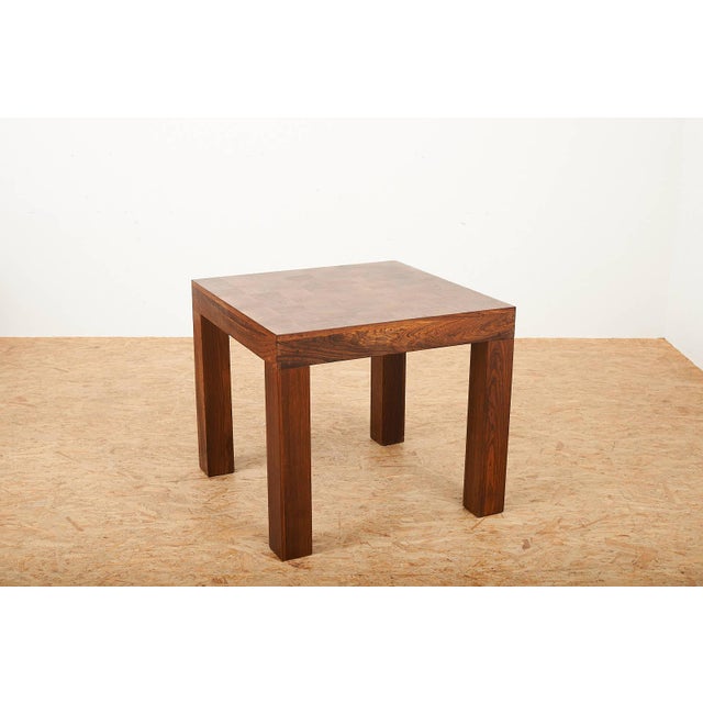 Dining Table and Chair in Rosewood and Black Leather, Set of 5 For Sale - Image 5 of 18