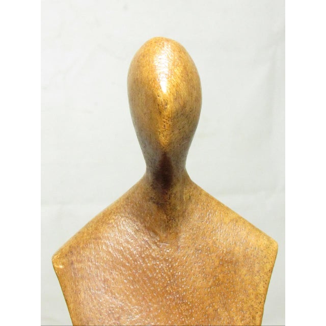 Mid Century Modern Carved Wood Abstract Female Figure For Sale - Image 15 of 18