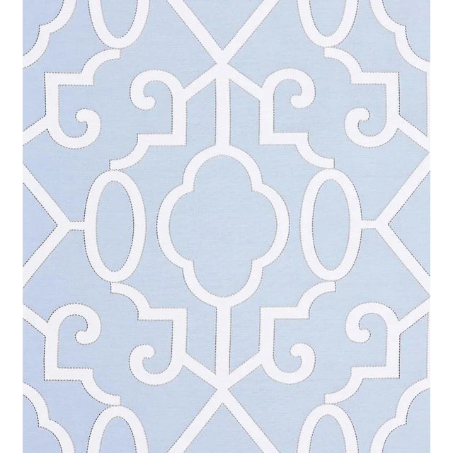 The House of Scalamandré Ming Fretwork Fabric, Cloud For Sale