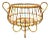 Rattan & Bamboo Basket, Italy, 1960s For Sale