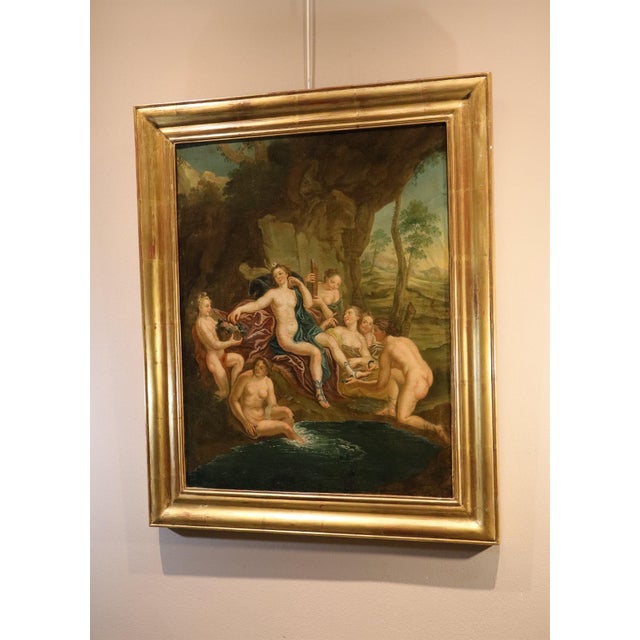 Circle of Antoine Coypel, Diana Bathing with the Nymphs, 1720, Oil on Canvas For Sale - Image 12 of 14