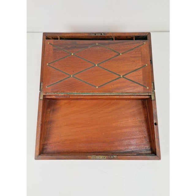 Victorian Travel Writing Slope, 1920 For Sale - Image 9 of 14
