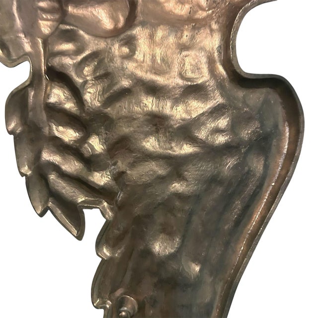 Vintage Brass Eagle Hanging Wall Decor Large 34” 34 Inch Wingspan For Sale In Tampa - Image 6 of 11
