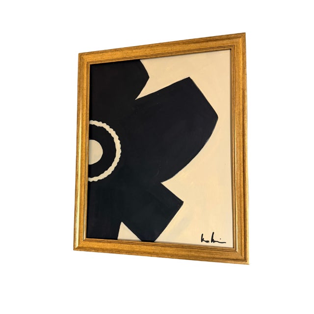 Contemporary Abstract Flower Expressionist Painting by Bryan Boomershine Framed For Sale In Palm Springs - Image 6 of 6