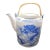Vintage Chinese Blue and White Porcelain Teapot For Sale