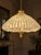 French 1960 French Gold Bronze Crystal Chandelier 1 Light For Sale - Image 3 of 12