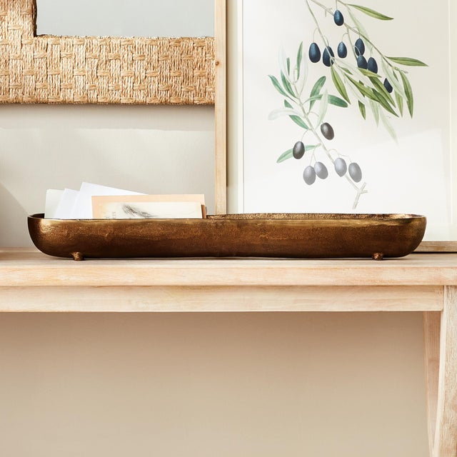 Brandon Narrow Decorative Bowl Large For Sale In Chicago - Image 6 of 6