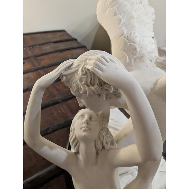 Neoclassical "Cupid and Psyche" Cast Composite Sculpture After Canova For Sale - Image 10 of 10