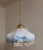 Metal Small Kitchen Lamp with Glass Shade in Colored Spray Decor, 1920s For Sale - Image 7 of 7