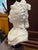 Beautiful antique bust of Marie Antoinette. Made of bisque porcelain and done in the style of Sevres, she sits on a cobalt...