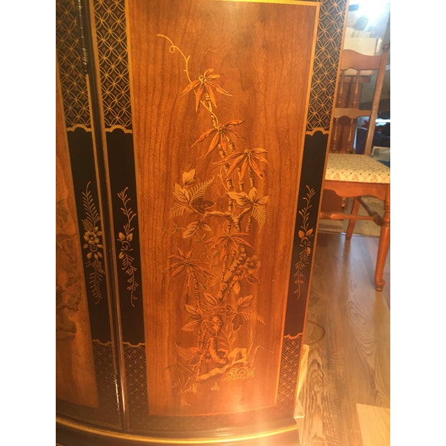 Drexel Heritage Chinoiserie Lighted Corner Chairish