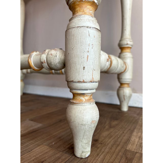 Italian Florentine Painted Console (Louis XVI Revival), C. 1930 For Sale - Image 4 of 8