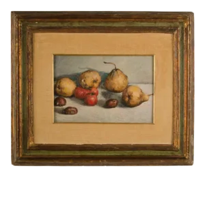 "Frutta" Still Life Oil Painting by Umberto Benedetti (Early 20th Century).