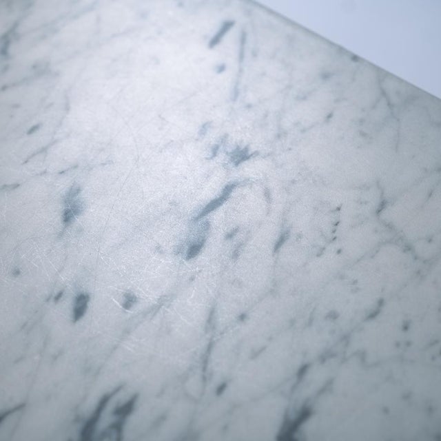 Black and White Marble Postmodern Adjustable Coffee Table For Sale - Image 9 of 18