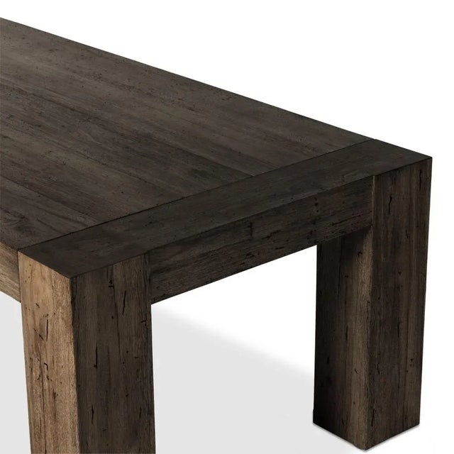 Four Hands Abaso 108" Dining Table, Ebony Rustic For Sale In Austin - Image 6 of 9