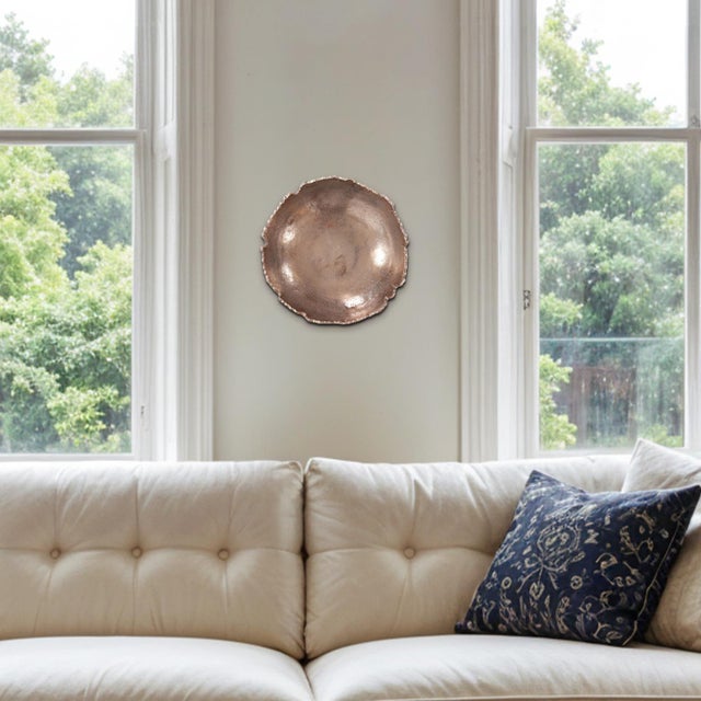 Copper Broken Edge Bowl / Wall Art For Sale - Image 11 of 11
