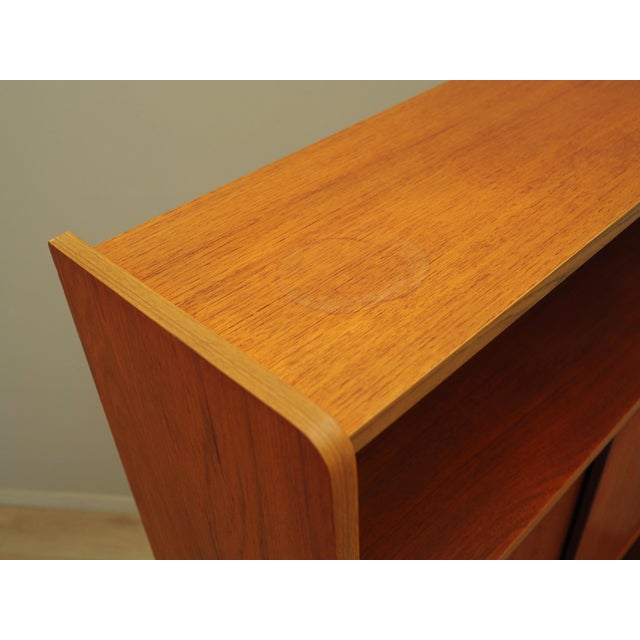 Orange Vintage Danish Teak Bookcase, 1960s For Sale - Image 8 of 18