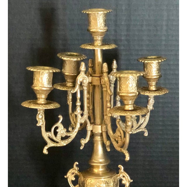 Vintage Italian Brevettato Brass Baroque Candelabra Chairish