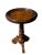 Charming small taboret table crafted from solid wood. This piece features a round top with a raised edge, supported by a...