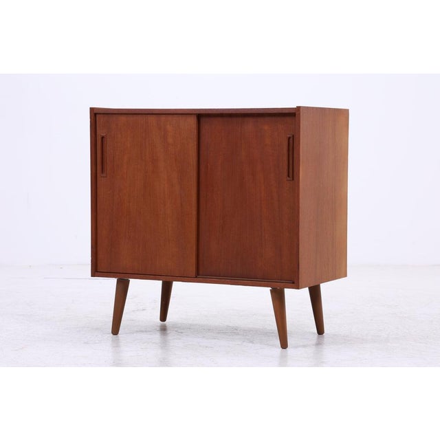 Mid-Century Modern Teak Chest of Drawers with Sliding Doors, 1960s For Sale - Image 14 of 14