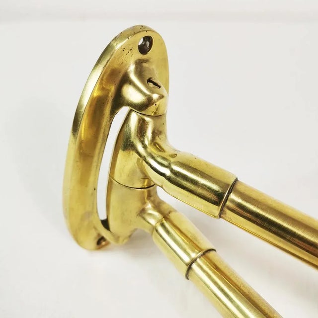 Art Deco Brass Towel Rack, Germany, 1930s For Sale - Image 6 of 8