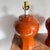 For your consideration is this fabulous pair of terra cotta-colored table lamps. The shape is the best of curvy and...