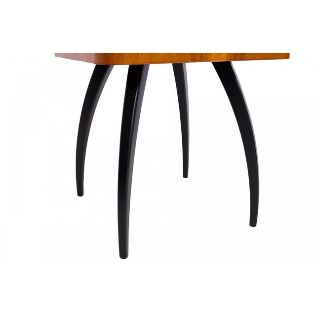 Black Model H-259 Spider Table by Jindřich Halabala, Former Czechoslovakia, 1930s For Sale - Image 8 of 10