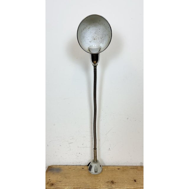 Vintage Italian Gooseneck Table Lamp in Chrome, 1960s For Sale - Image 10 of 18