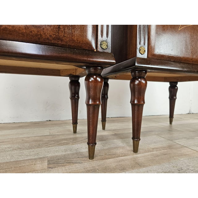 Vintage Oak Bedside Tables with Glass Tops, 1960, Set of 2 For Sale - Image 17 of 18