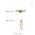 Minimalist Baguette-Cut Tsavorite & Diamond Pave Band Ring in 14k Yellow Gold Size 7 For Sale - Image 11 of 15