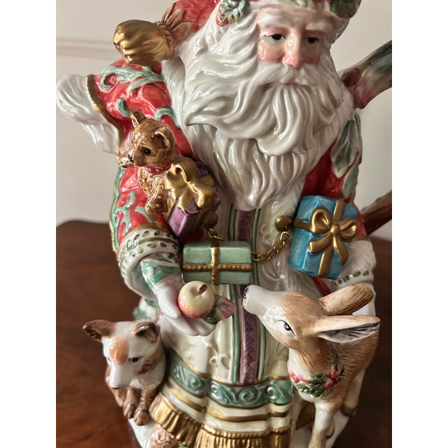 Enchanted Holiday by Fitz and Floyd Santa Teapot For Sale In Birmingham - Image 6 of 6