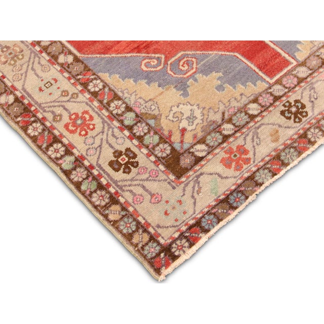 Traditional 1960s Turkish Oushak Runner For Sale - Image 3 of 5