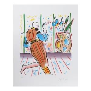 Monk and Vase, Peter Max, Lithograph