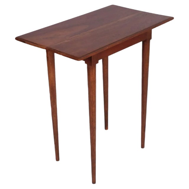 Art Deco Side Table in Solid Walnut For Sale