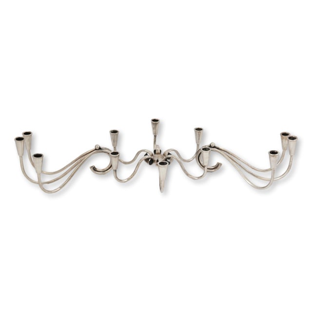 Mid-Century Modern Midcentury Modern Danish Carl Frederik Christiansen Candle Holders, 3 PCS For Sale - Image 3 of 9