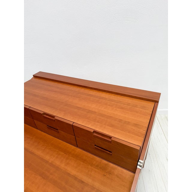 Antonio Citterio Vintage Postmodern Cherrywood Secretary by Antonio Citterio for B&B Italia, 1980s For Sale - Image 4 of 13