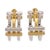 Mid 20th Century Vintage Tiffany & Co. Frank Gehry Axis Hoop Earrings 18k Gold & Sterling Silver, A Pair For Sale - Image 5 of 9