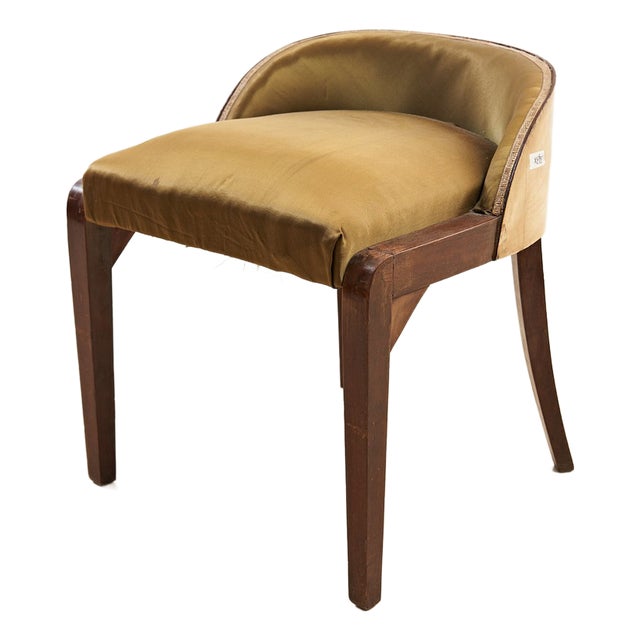 Art Deco Armchair in Wood For Sale