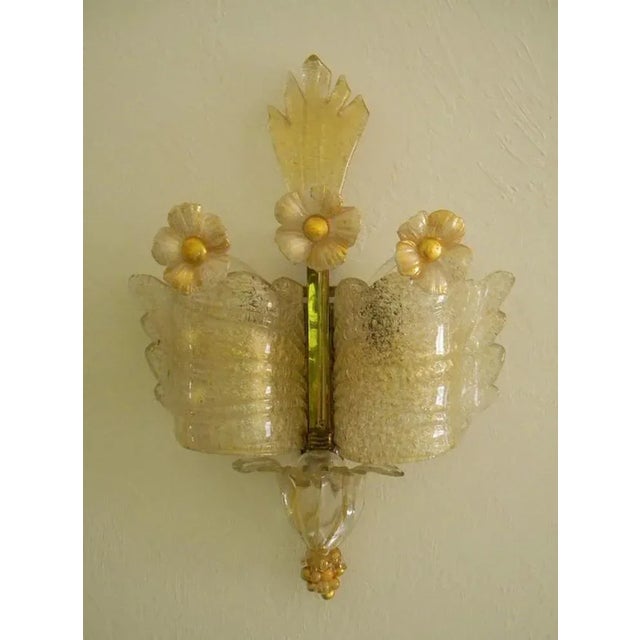 Mid-Century Grand Hotel Sconces from Barovier & Toso, 1960s, Set of 3 For Sale - Image 6 of 7