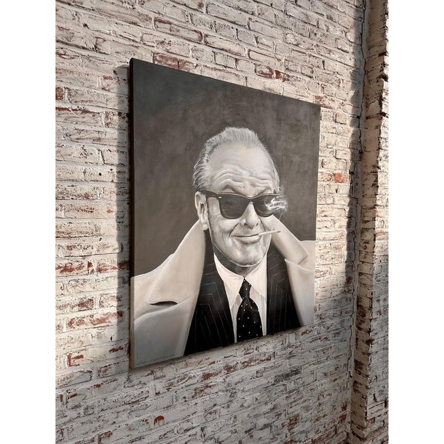 Frank Guitjens, Jack Nicholson, 2017, Oil on Canvas For Sale - Image 6 of 10