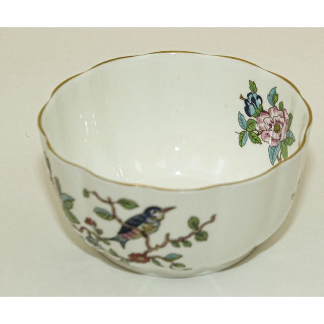 Blue Vintage Aynsley Fine English Bone China Small Serving Bowl For Sale - Image 8 of 12