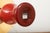 Model 3656 Table Lamp in Red Murano Glass and Parchment Shade from Paolo Venini, 1952 For Sale - Image 9 of 12