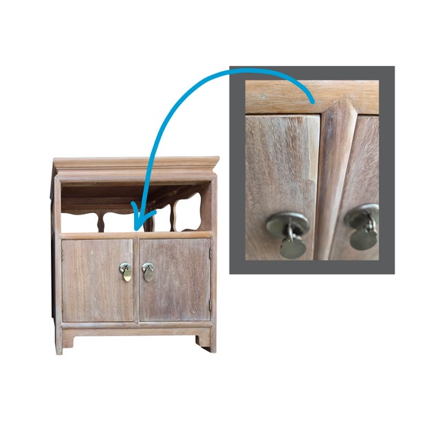 Mid 20th Century Pair of Cerused Walnut "Far East" Restored Nightstands/End Tables by Michael Taylor for Baker Furniture For Sale - Image 14 of 14