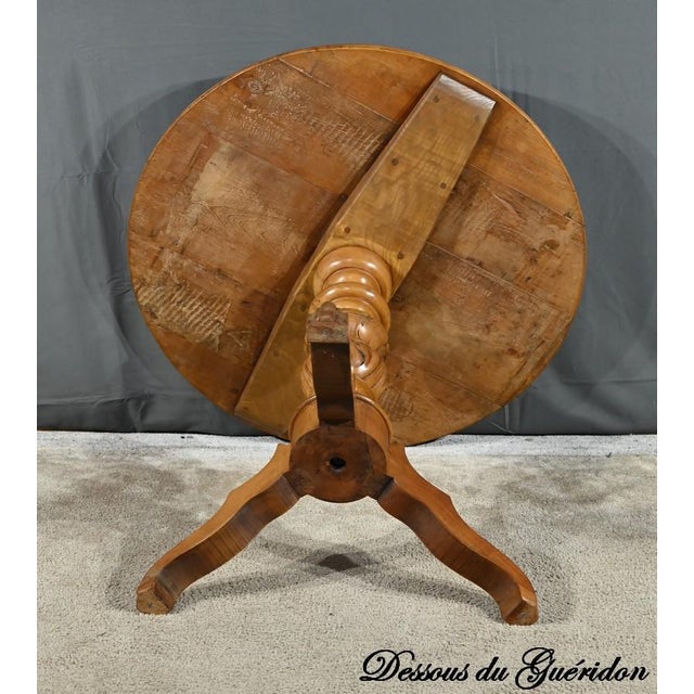 Cherry Wood Pedestal Table For Sale - Image 17 of 18