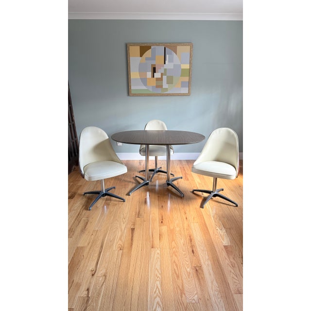 Cream MCM Vintage 1970s Dining Set For Sale - Image 8 of 12