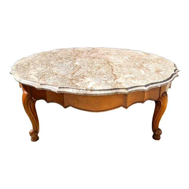 Vintage Imperial Marble Top Round Coffee Table Chairish