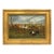 1940s Oil on Board | English Sporting Fox Hunt Steeplechase in Gilt Frame For Sale