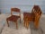 Brown Danish Teak and Birch Stacking Chairs, Hand-Crafted, 1962 For Sale - Image 8 of 14